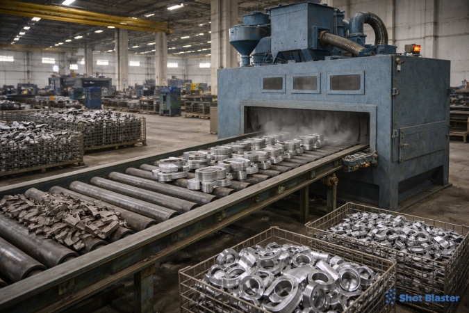 Shot Blasting Machine In Manufacturing Industry